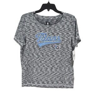 Tennessee Titans NFL T Shirt Space‎ Dye Knit Crew Neck Top Womens XL NWT